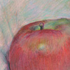 Colored Pencil Apple