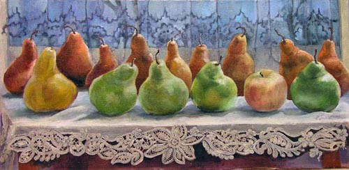 Pears on a Window